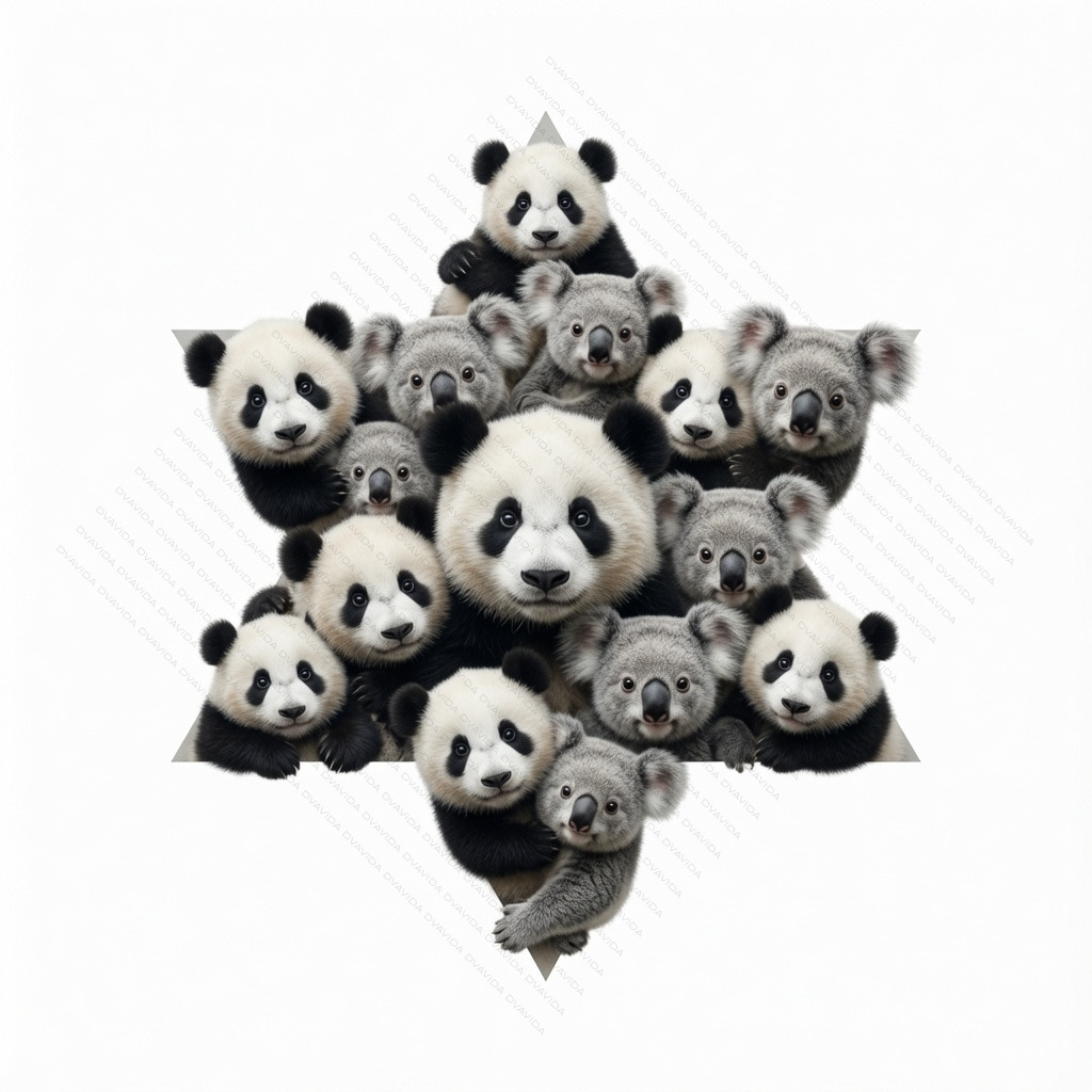 Hexagram Binarity & Duality – Panda & Koala