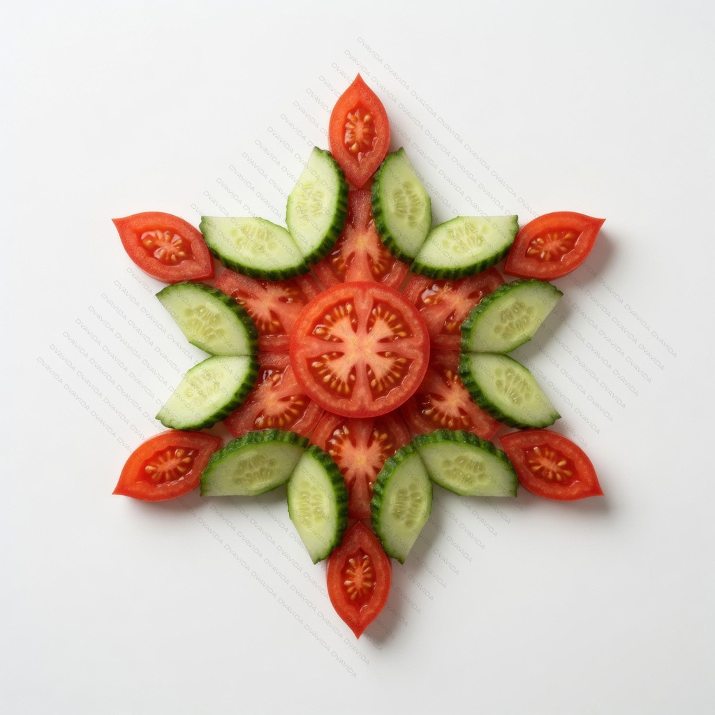 Hexagram Binarity & Duality – Tomato & Cucumber